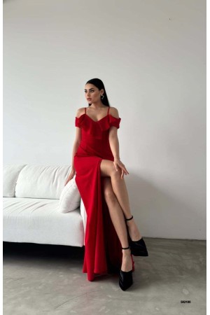 224150 TOPTAN KIRMIZI ABİYE