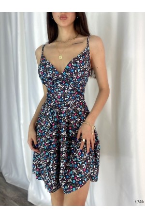 224163 TOPTAN DESENLİ ELBİSE