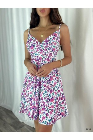 224164 TOPTAN DESENLİ ELBİSE