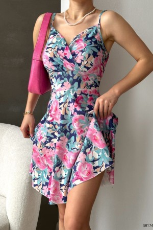 224165 patterned DRESS