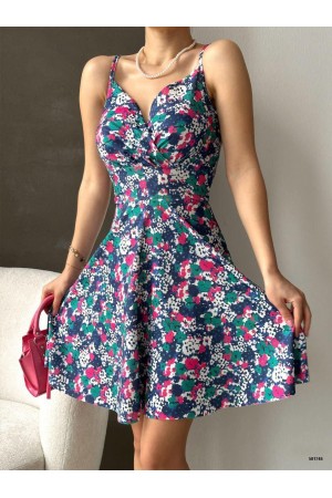 224169 TOPTAN DESENLİ ELBİSE