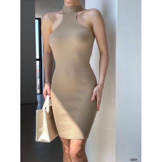 224179 beige DRESS