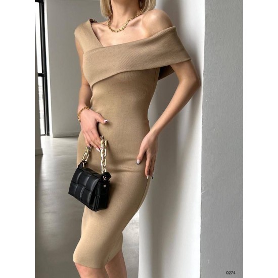 224304 TOPTAN BEJ ELBİSE