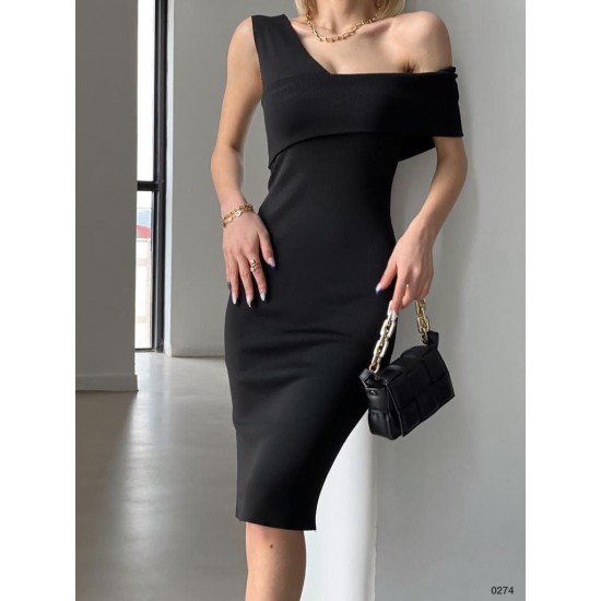 224307 TOPTAN SİYAH ELBİSE