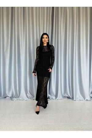 224636 TOPTAN SİYAH ABİYE