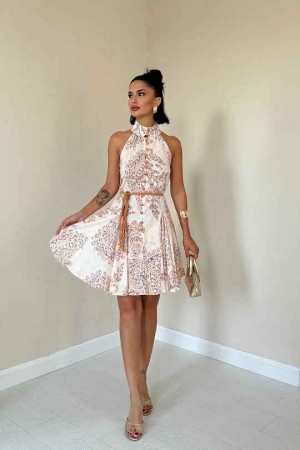 224640 TOPTAN DESENLİ ELBİSE