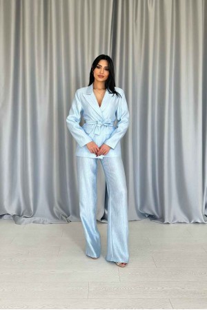 224641 TOPTAN BEBE MAVİ PANTOLON TAKIM