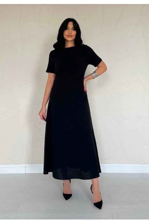 224645 TOPTAN SİYAH ELBİSE