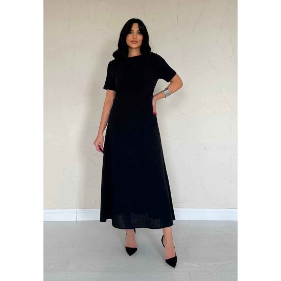 224645 TOPTAN SİYAH ELBİSE