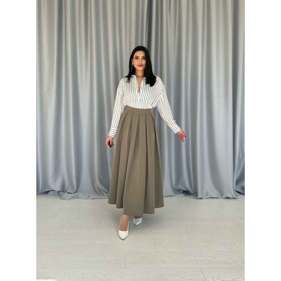 224652 khaki SKIRT