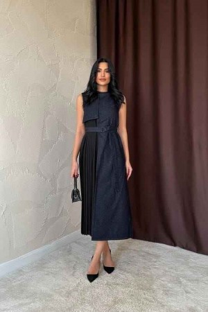 224656 TOPTAN SİYAH ELBİSE