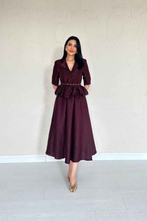 224660 TOPTAN MOR ELBİSE