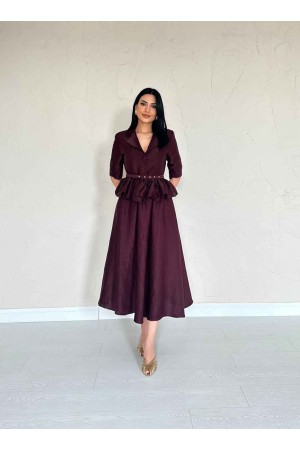 224660 TOPTAN MOR ELBİSE