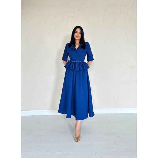 224661 TOPTAN SAKS ELBİSE