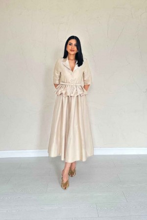 224664 TOPTAN BEJ ELBİSE