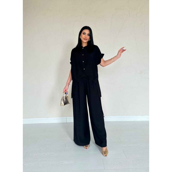 224667 black Pants suit
