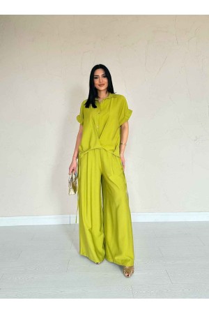 224668 TOPTAN YEŞİL PANTOLON TAKIM