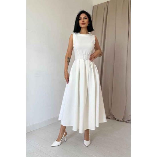 224682 TOPTAN BEYAZ ELBİSE