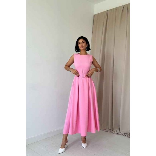 224683 TOPTAN PEMBE ELBİSE