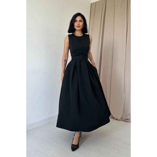 224684 TOPTAN SİYAH ELBİSE