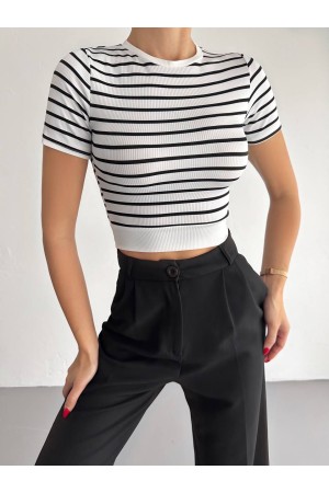 224714 TOPTAN ÇİZGİLİ CROP