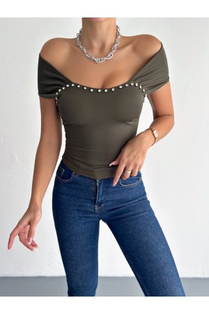 224721 TOPTAN HAKİ CROP