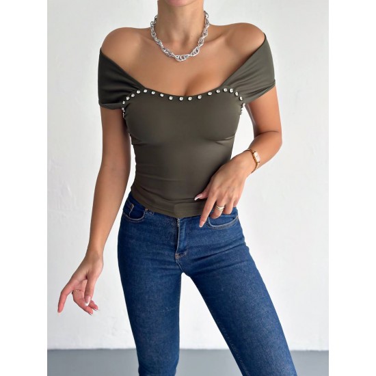 224721 TOPTAN HAKİ CROP