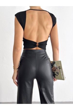 224778 TOPTAN SİYAH CROP