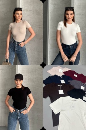 224851 TOPTAN SİYAH CROP