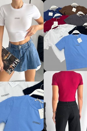 224861 Navy blue Crop