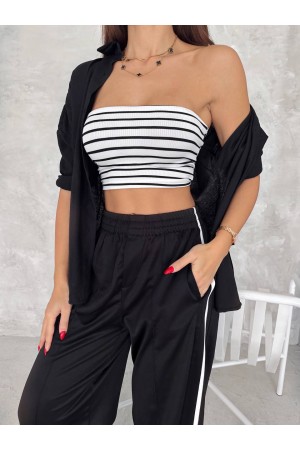 224870 TOPTAN ÇİZGİLİ CROP