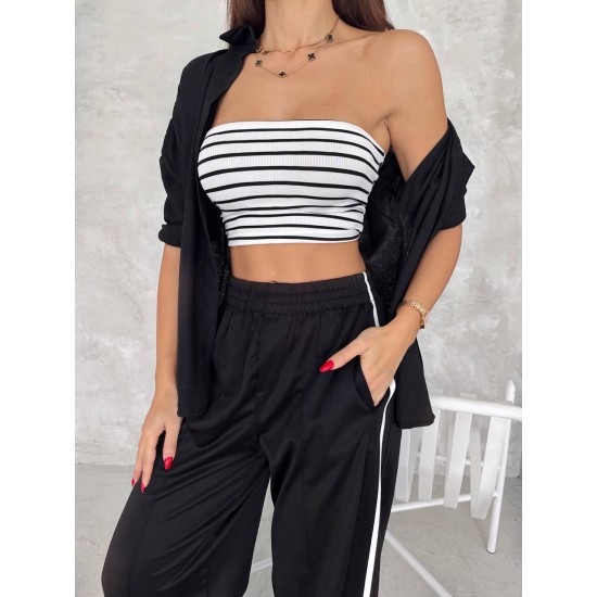 224870 striped Crop