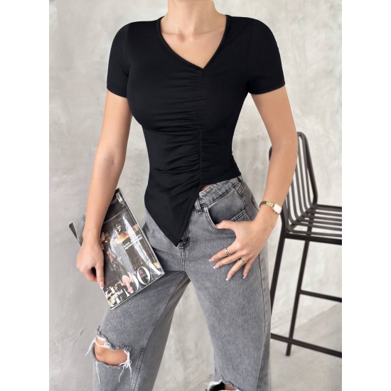 224877 TOPTAN SİYAH BLUZ