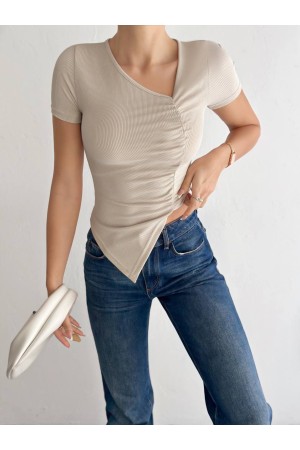 224878 TOPTAN BEJ BLUZ