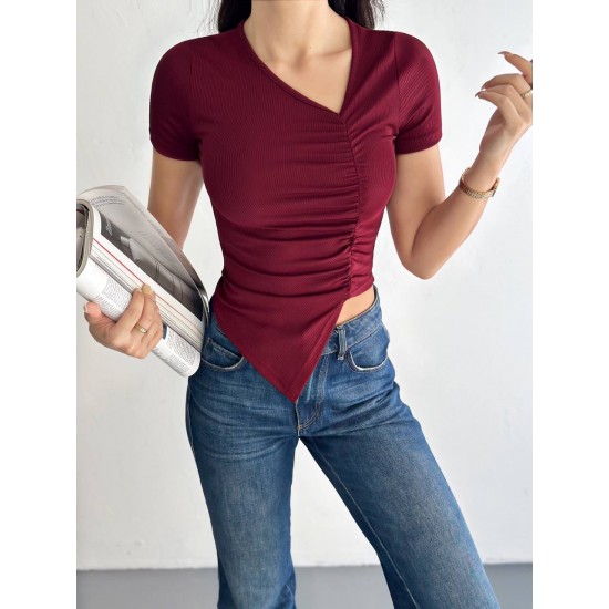 224882 TOPTAN BORDO BLUZ