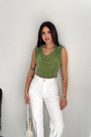 224966 GREEN BLOUSE