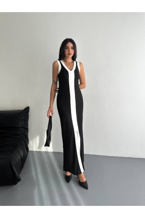 224972 TOPTAN SİYAH ELBİSE