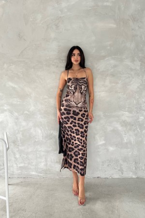 224973 leopard DRESS