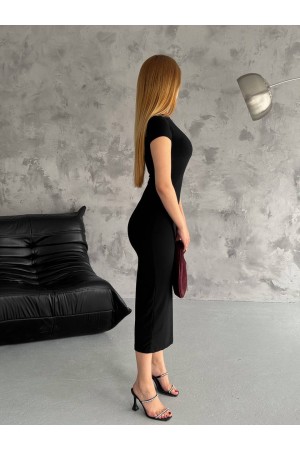 224990 TOPTAN SİYAH ELBİSE