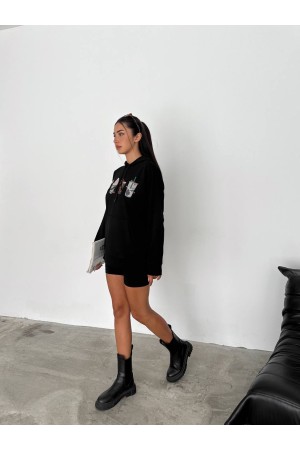 224999 TOPTAN SİYAH SWEAT