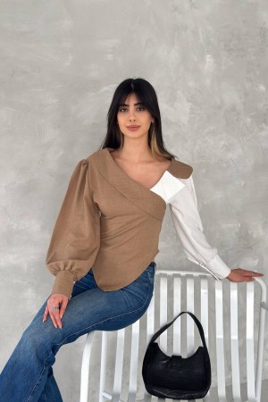 225016 TOPTAN RENKLİ BLUZ