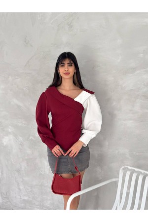 225018 TOPTAN RENKLİ BLUZ