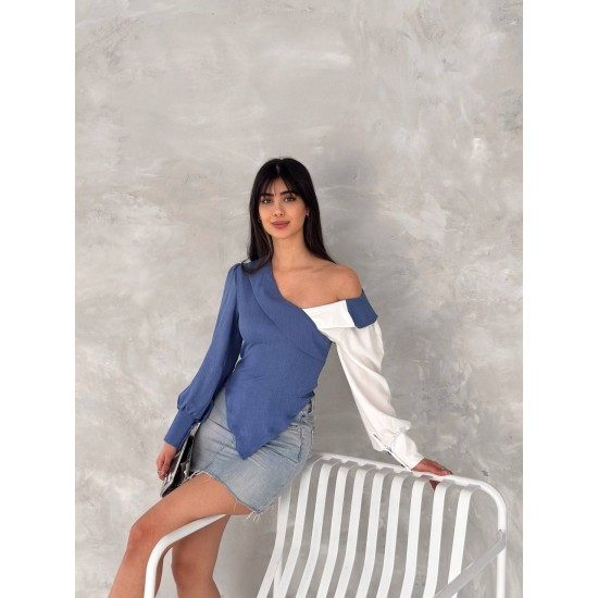225021 TOPTAN RENKLİ BLUZ
