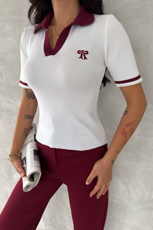 225030 TOPTAN BEYAZ BLUZ