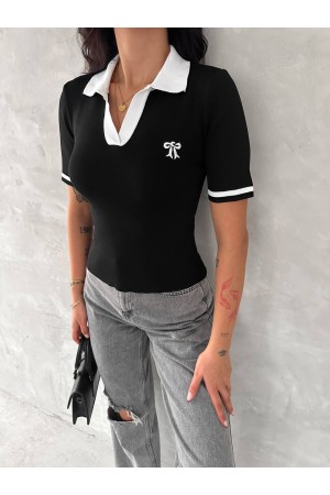 225032 TOPTAN SİYAH BLUZ