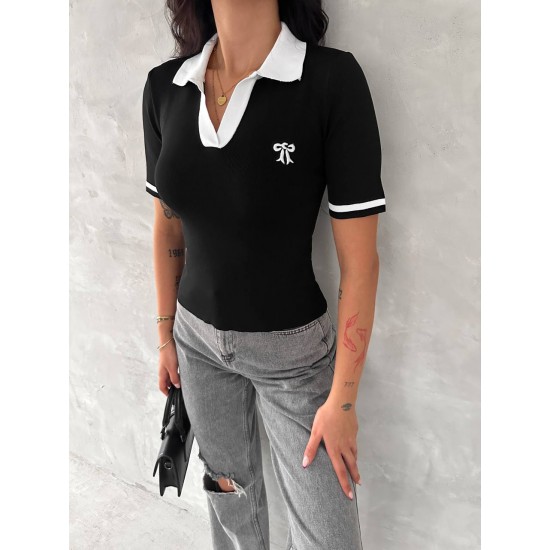 225032 TOPTAN SİYAH BLUZ