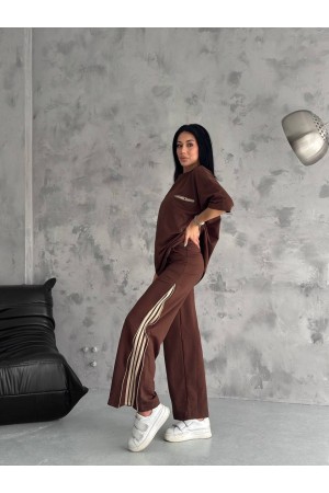 225045 TOPTAN KAHVE ELBİSE TAKIM