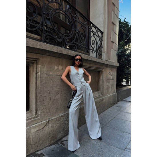 225051 TOPTAN GRİ PANTOLON TAKIM