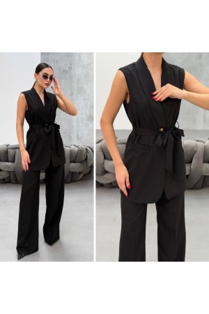 225059 TOPTAN SİYAH PANTOLON TAKIM