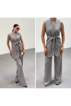 225062 TOPTAN GRİ PANTOLON TAKIM